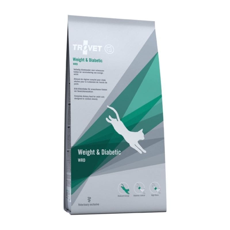 Trovet Weight & Diabetic WRD veterinārā kaķu barība diabētam 3 kg
